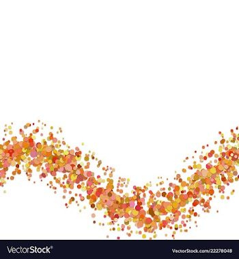 Blank abstract wave dispersed confetti circle vector image