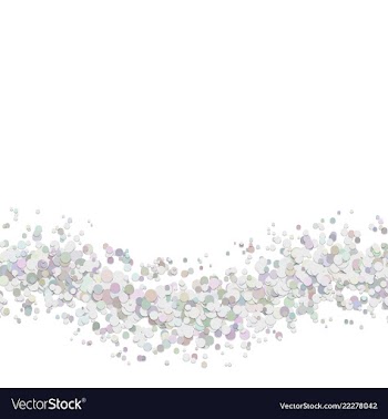 Blank abstract wave scattered confetti circle vector image