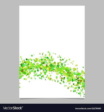 Blank abstract wave scattered confetti dot flyer vector image