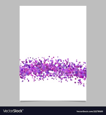 Blank abstract wave sprinkled confetti dot vector image