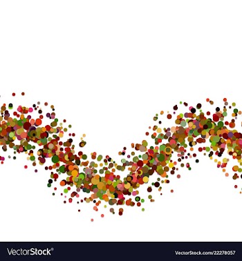 Blank abstract wavy confetti background from vector image