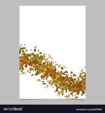 Blank abstract wavy confetti poster background vector image