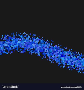 Blank abstract wavy dispersed confetti circle vector image
