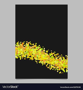 Blank abstract wavy dispersed confetti circle vector image