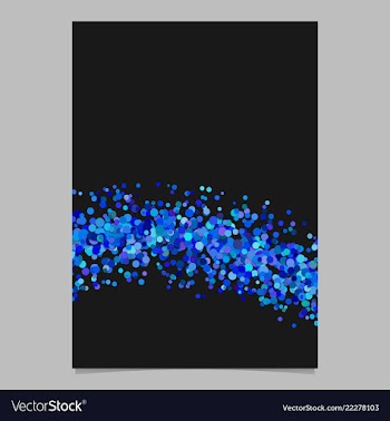 Blank abstract wavy dispersed confetti dot vector image