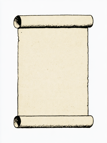Blank Ancient Parchment Scroll