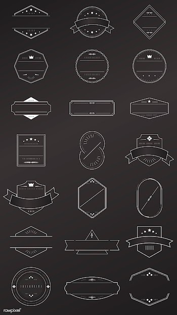 Blank badge set | Free stock vector - 598808