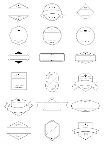 Blank badge set | Free stock vector - 598821