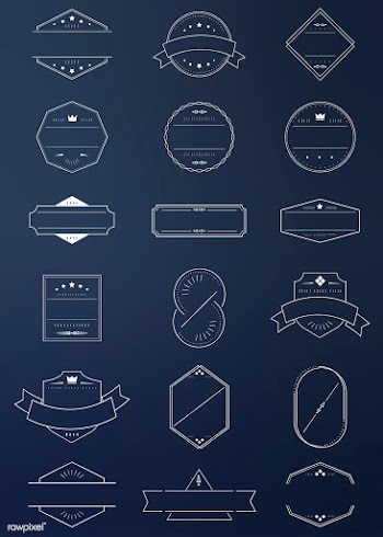 Blank badge set | Free stock vector - 598829