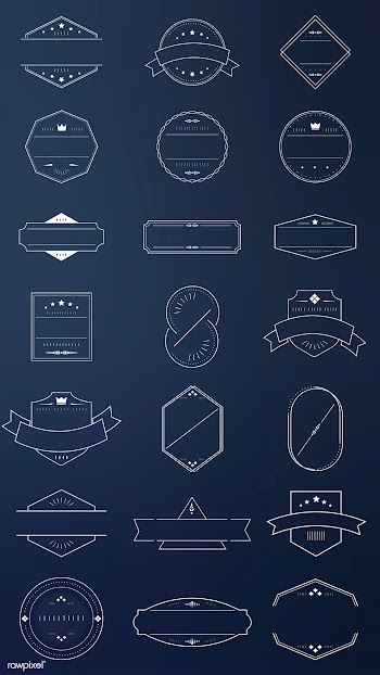 Blank badge set | Free stock vector - 598860