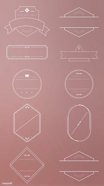 Blank badge set | Free stock vector - 598863