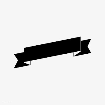 Blank black ribbon banner vector | Free stock vector - 543049