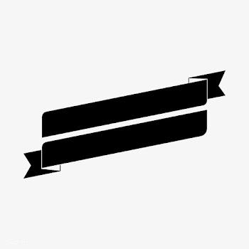 Blank black ribbon banner vector | Free stock vector - 543052
