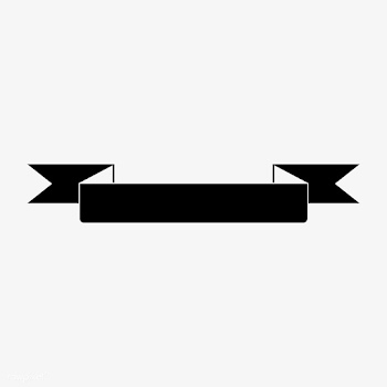 Blank black ribbon banner vector | Free stock vector - 543092