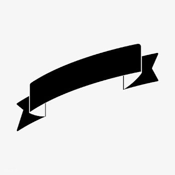 Blank black ribbon banner vector | Free stock vector - 543100