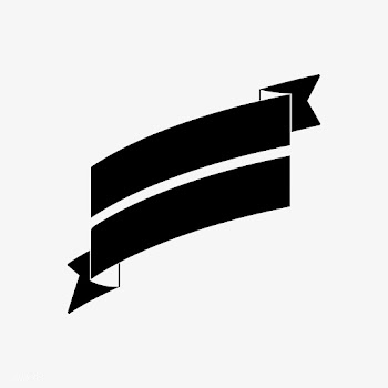 Blank black ribbon banner vector | Free stock vector - 543113
