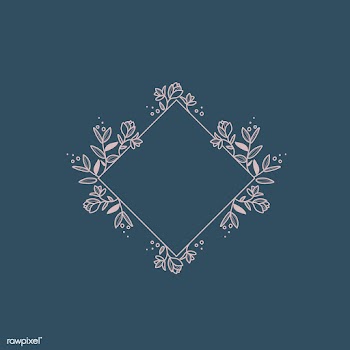 Blank botanical frame design element vector | Free stock vector - 523397