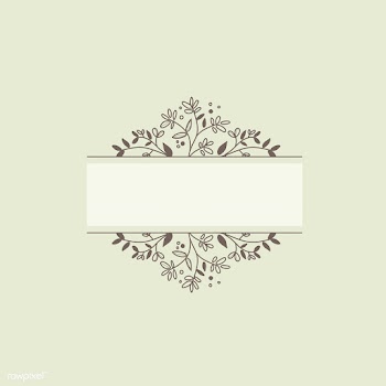 Blank botanical frame design element vector | Free stock vector - 523417