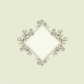Blank botanical frame design element vector | Free stock vector - 523502