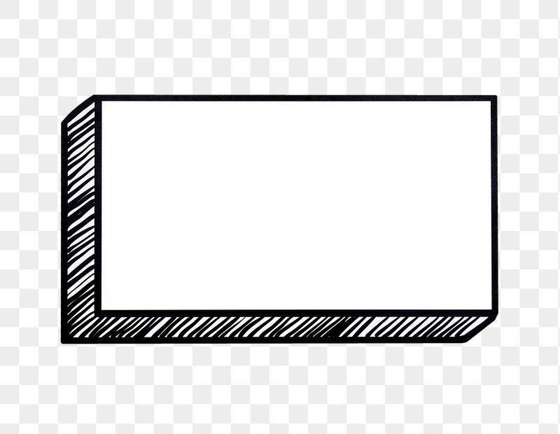 Blank box doodle png badge, | Free PNG - rawpixel