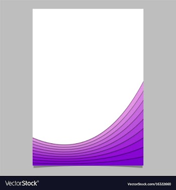 Blank brochure template from curves - flyer vector image
