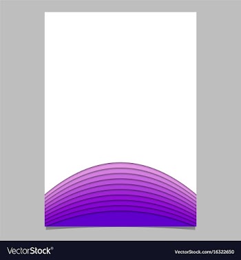 Blank brochure template from layer stripes vector image