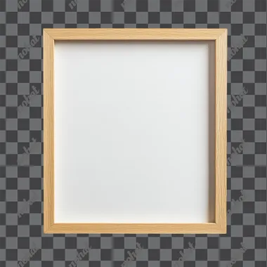 Blank Canvas Frame Mockup for Artwork & Poster Design