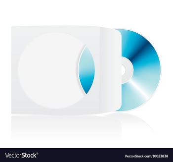 Blank cd vector image