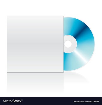 Blank cd vector image