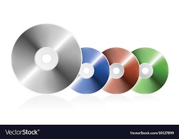 Blank cd vector image