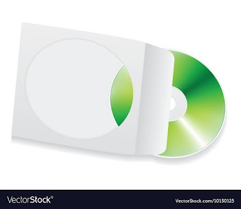 Blank cd vector image