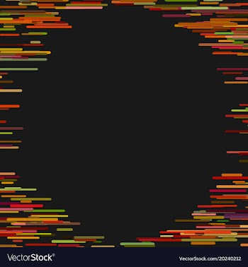 Blank chaotic horizontal rounded stripe vector image