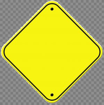 Blank Construction Sign PNG