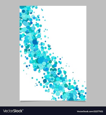 Blank curved abstract dispersed confetti circle vector image