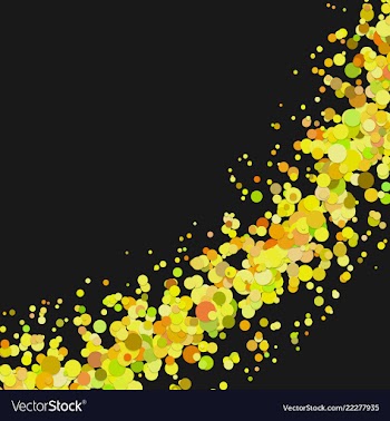Blank curved abstract dispersed confetti dot vector image