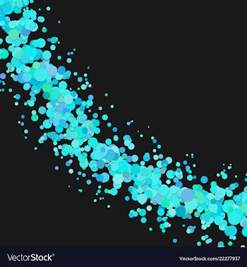 Blank curved abstract scattered confetti circle vector image