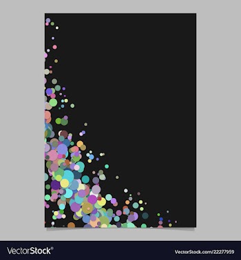 Blank curved abstract scattered confetti circle vector image