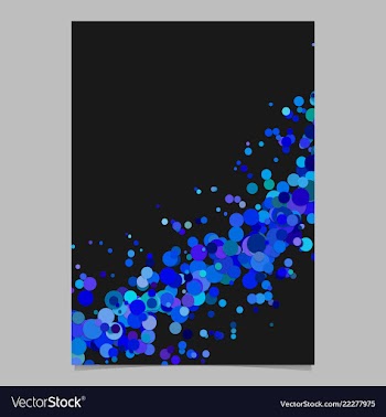 Blank curved abstract scattered confetti circle vector image
