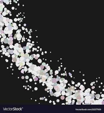 Blank curved abstract scattered confetti dot vector image