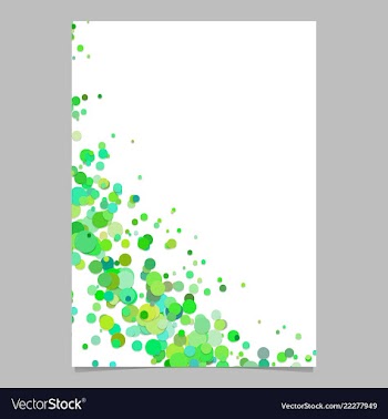 Blank curved abstract scattered confetti dot vector image