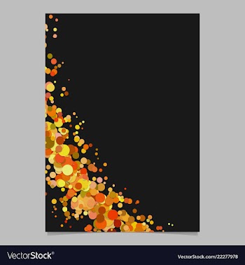 Blank curved abstract scattered confetti dot vector image