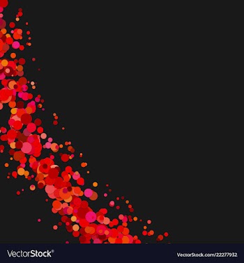 Blank curved abstract sprinkled confetti dot vector image