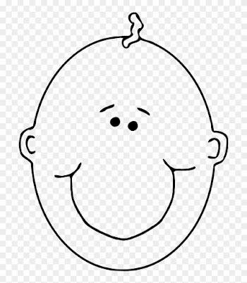 Blank Flag Clipart Flag This Clip Art As Mlrrkb Clipart - Baby Face Outline