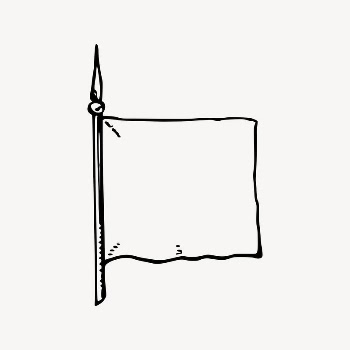 Blank flag clipart, illustration vector. | Free Vector Illustration - rawpixel