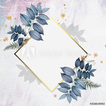 Blank floral badge