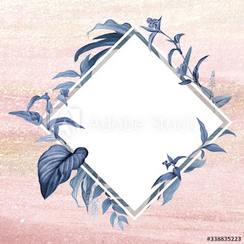 Blank floral badge