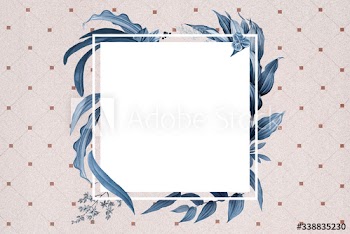 Blank floral badge
