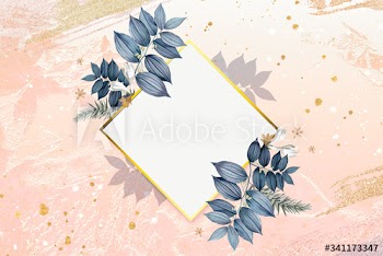 Blank floral badge