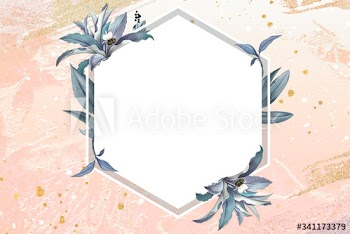 Blank floral badge