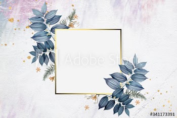 Blank floral badge